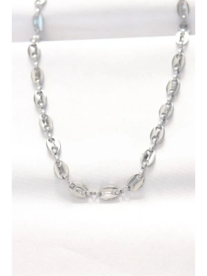 316L Çelik Silver Renk Gemici Zincir Kolye