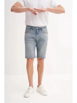 CAZ6703 Likralı Erkek Kot Short Lacivert