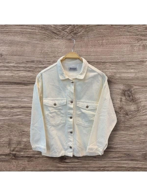 Kadife Kumaşlı Cep Detaylı Kadın Ceket