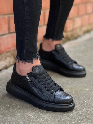 Kb-309  Kuback Kömür Fermuar Ve Bağcıklı  Günlük Erkek  Ayakkabı