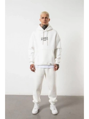 Oversıze Baskılı Erkek Sweatshirt