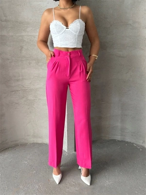 Palazzo fuşya pantolon