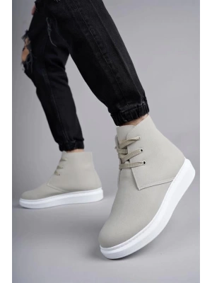 SLW207 Oslo Bağcıklı Süet Erkek Günlük Spor Bot BT - Gri