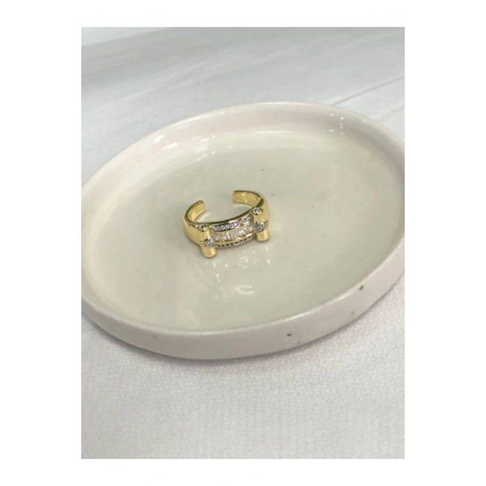 Taşlı Özel Tasarım Retro Yüzük Ayarlanabilir