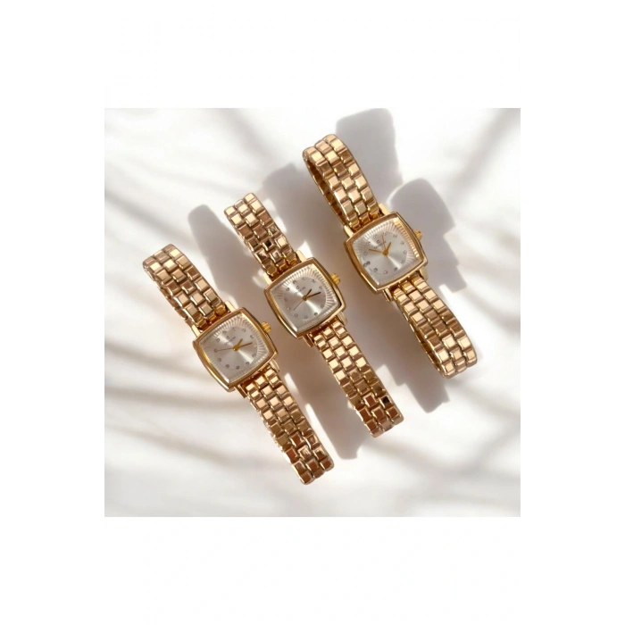 Vintage Taşlı Kare Model Kadın Kolsaati