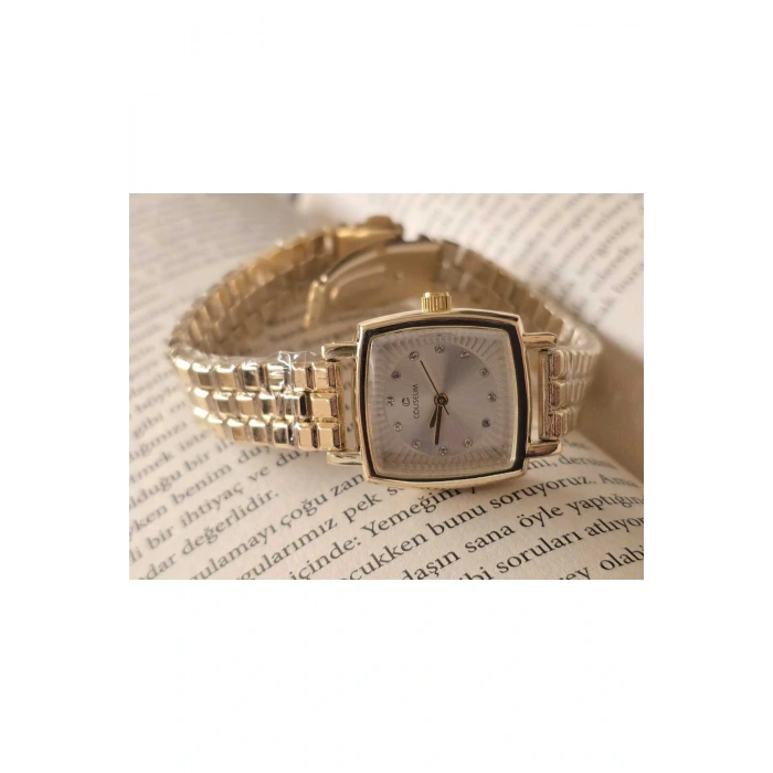 Vintage Taşlı Kare Model Kadın Kolsaati