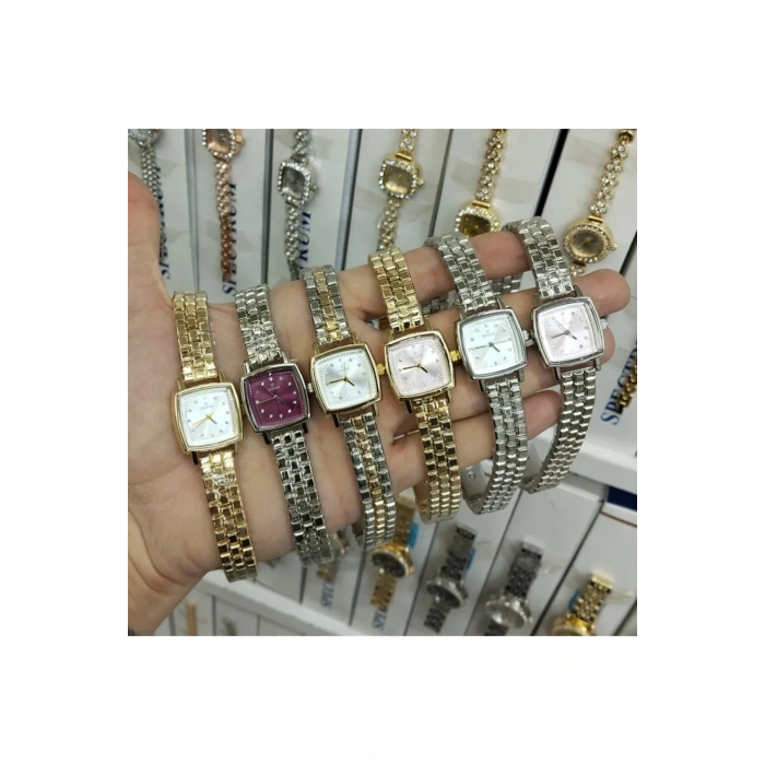 Vintage Taşlı Kare Model Kadın Kolsaati