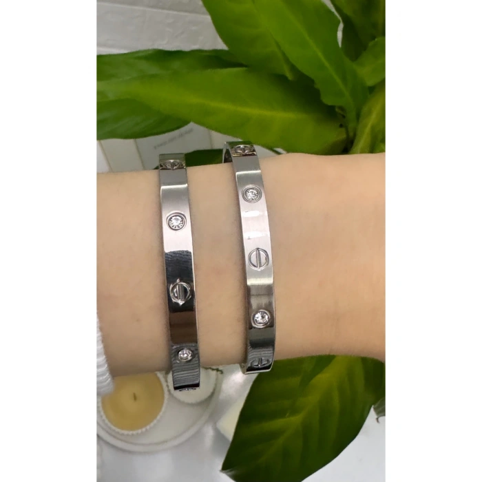 Çelik Taşlı Bileklik (Cartie)