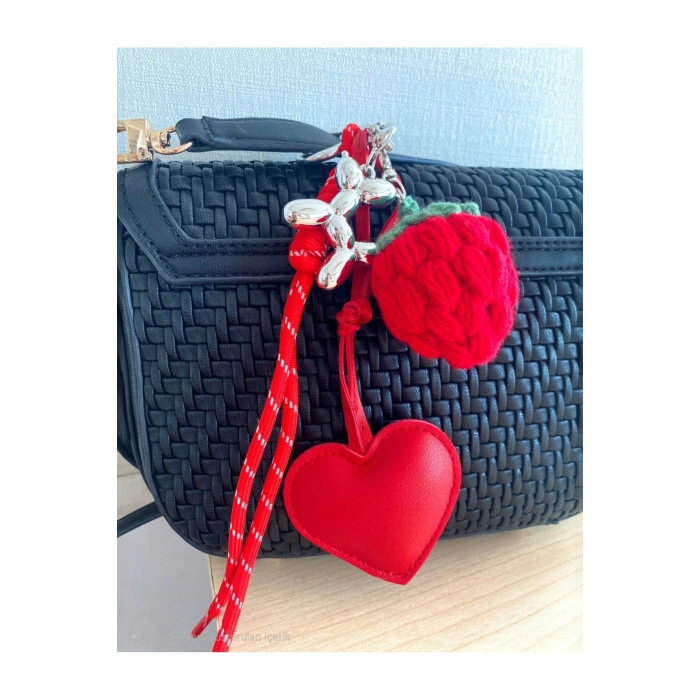 Çanta Charm Çilek Hayvan Figürlü