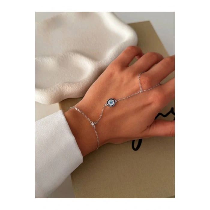 İthal Özel Seri Nazar Boncuk Taşlı Şahmeran