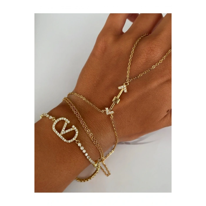 İthal Seri Özel Üretim Taşlı Şahmeran Ok Detaylı