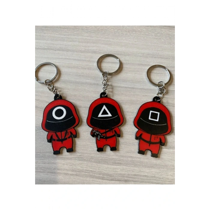 Squid Game 3D Anahtarlık 3’lü Set