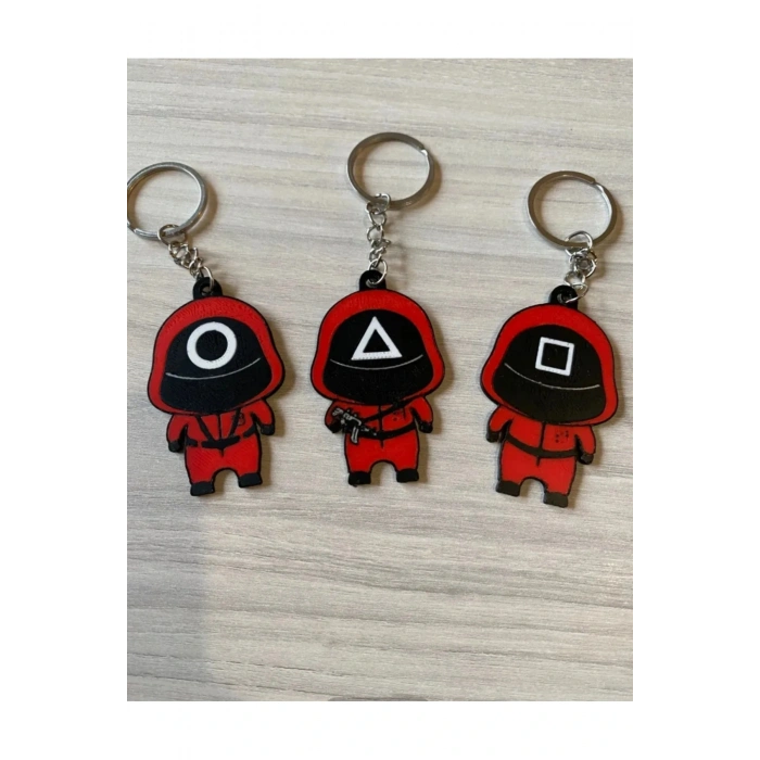 Squid Game 3D Anahtarlık 3’lü Set