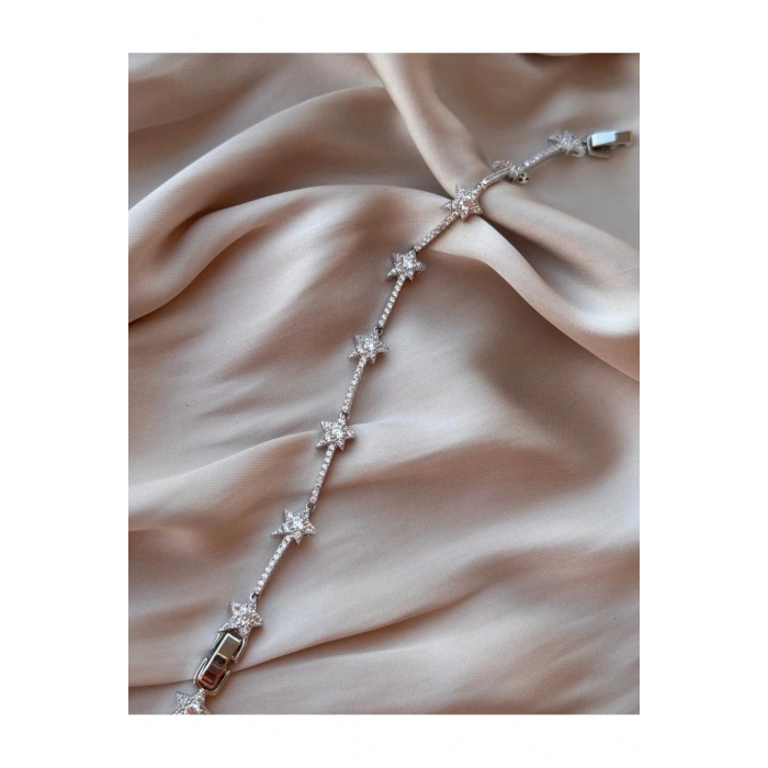 Xuping Özel Seri Taşlı Yıldız Model Künye Bileklik