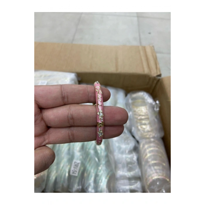 Mineli kelepçe Model Renkli Taşlı Bileklik