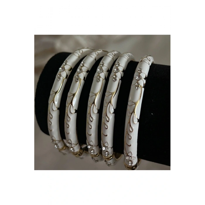 Mineli kelepçe Model Renkli Taşlı Bileklik