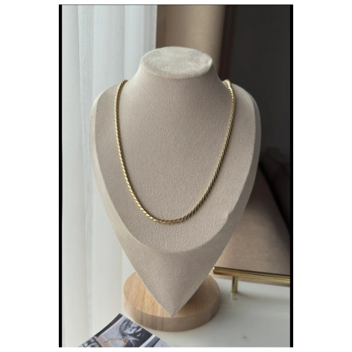 Xuping 14K kaplama kalın S zincir