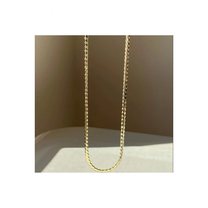 Xuping 14K kaplama kalın S zincir