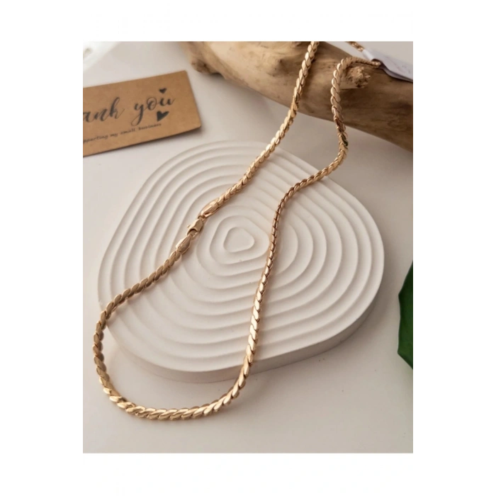 Xuping 14K kaplama kalın S zincir