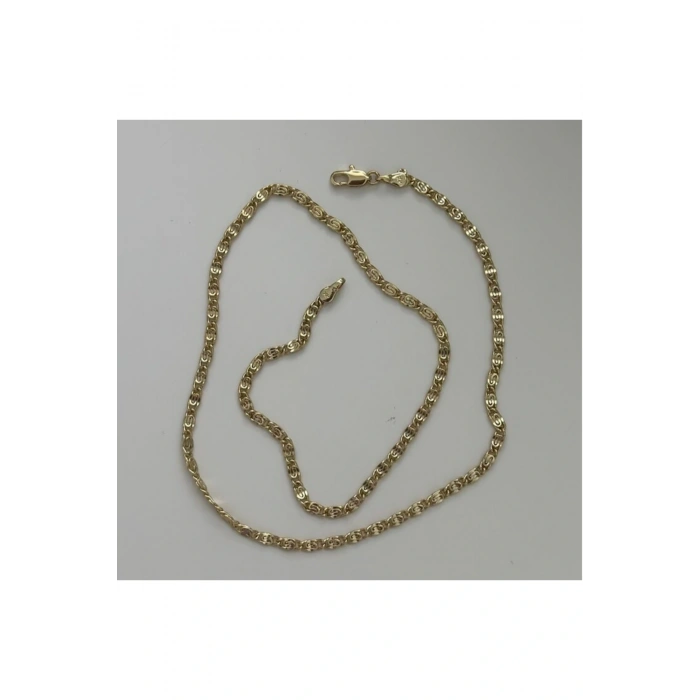 Xuping 14K renk kaplama desenli detay zincir