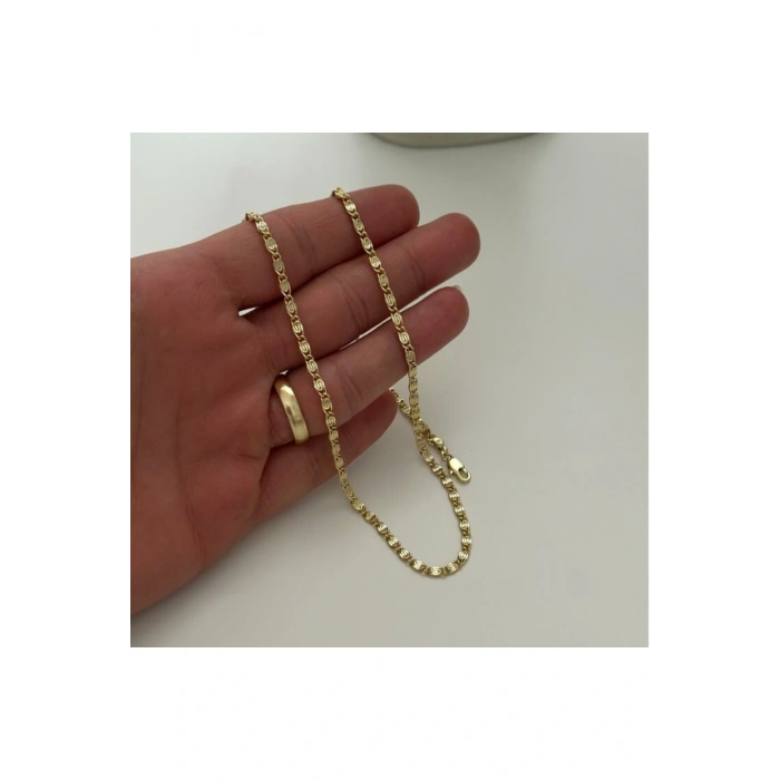 Xuping 14K renk kaplama desenli detay zincir