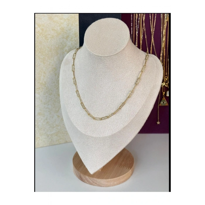 Xuping 14K Kaplama Uzun Ataç Zincir