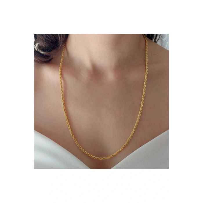 Çelik Halat Burgu Kalın Zincir 60cm