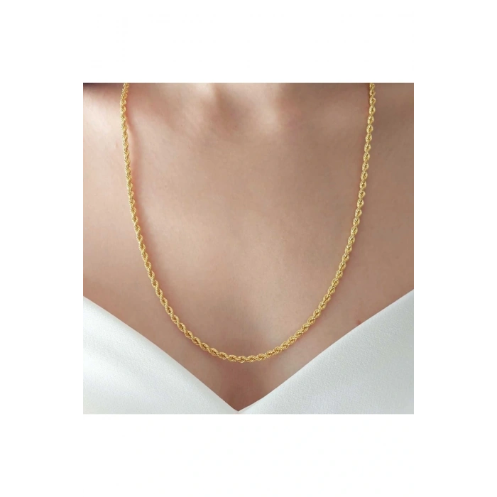 Çelik Halat Burgu Kalın Zincir 60cm