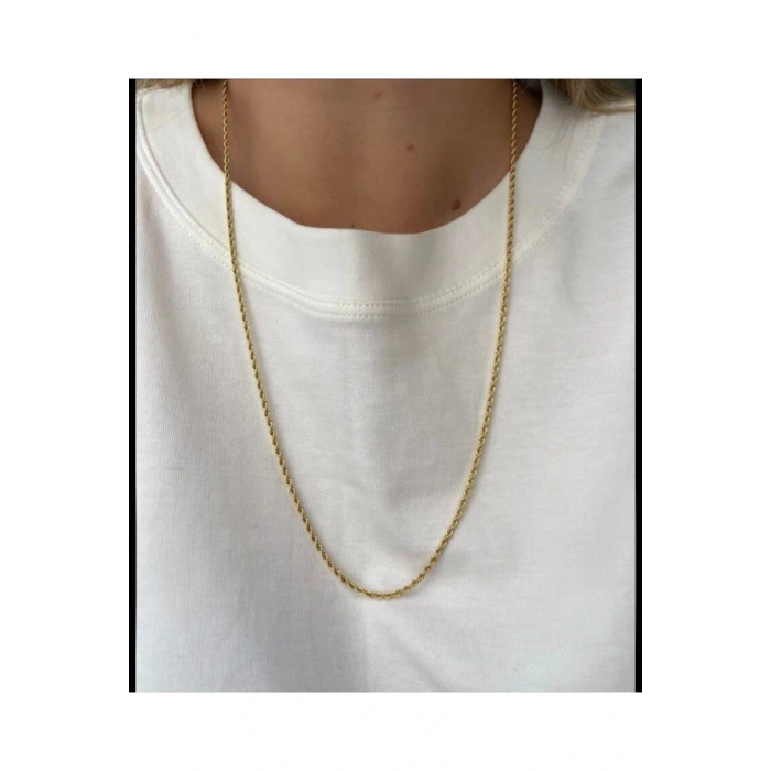 Çelik Halat Burgu Kalın Zincir 60cm