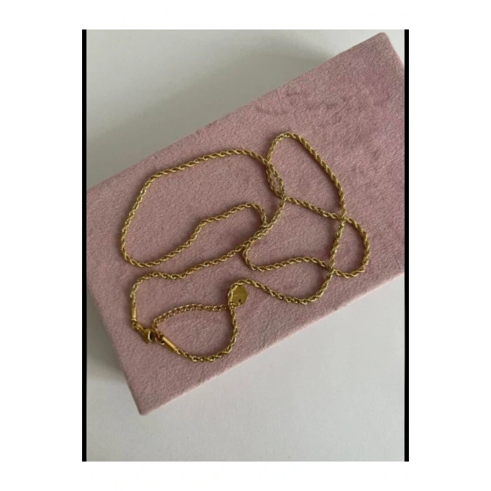 Çelik Halat Burgu Kalın Zincir 60cm