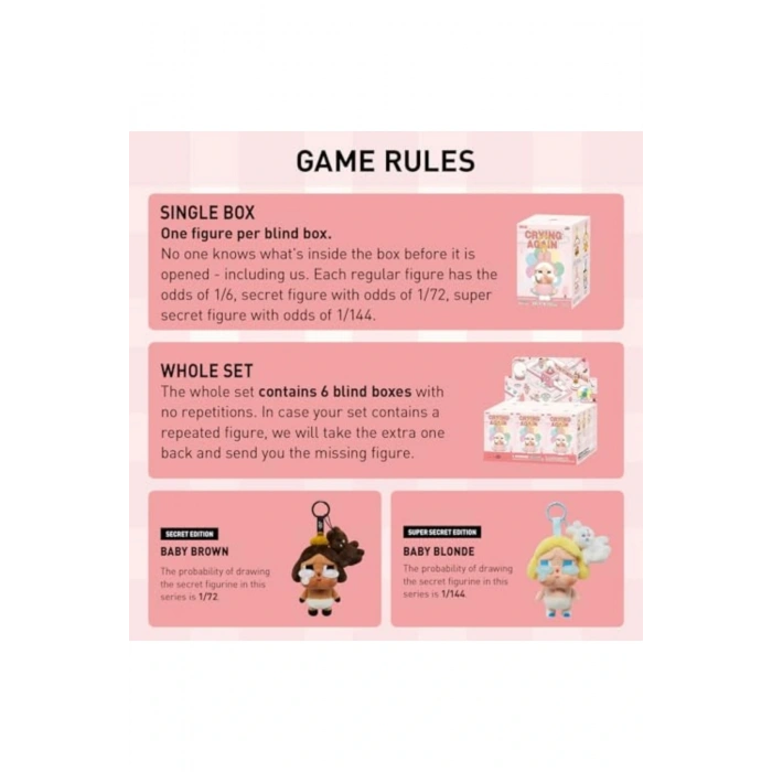 Cry Baby Crying Again Sürpriz Paket(1 Adet)