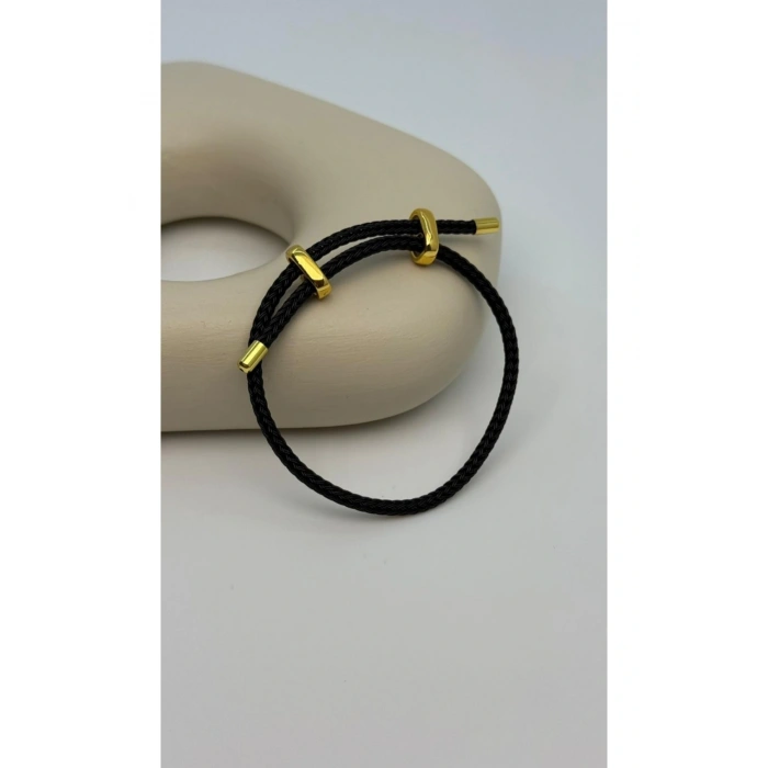 İp Bileklik Ayarlanabilir Model Siyah