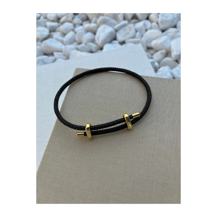 İp Bileklik Ayarlanabilir Model Siyah