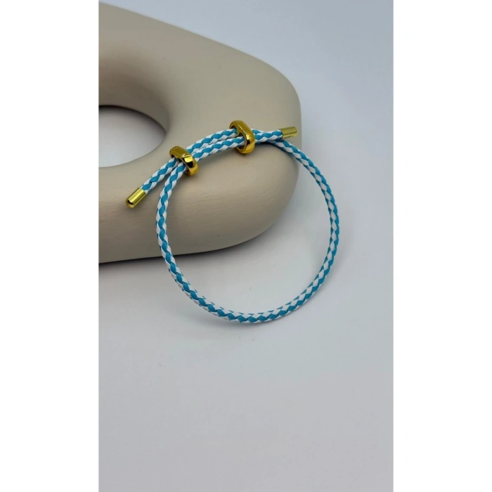 İp Bileklik Ayarlanabilir Model Mavi