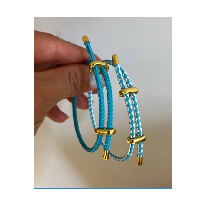 İp Bileklik Ayarlanabilir Model Mavi
