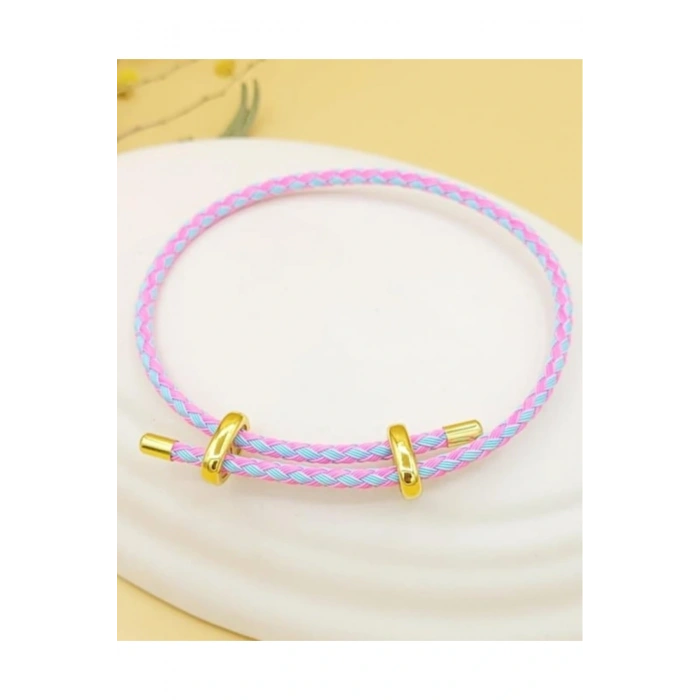 İp Bileklik Ayarlanabilir Model Karışık Pembe