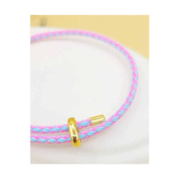 İp Bileklik Ayarlanabilir Model Karışık Pembe