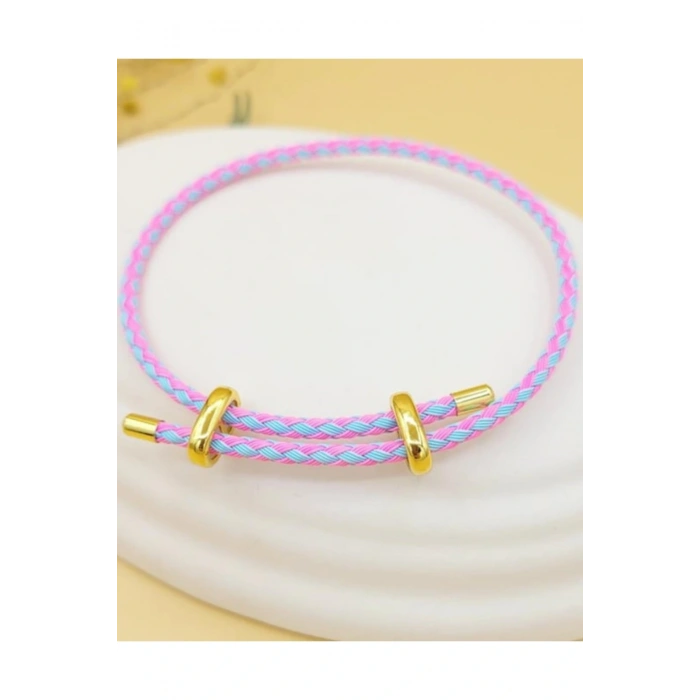 İp Bileklik Ayarlanabilir Model Karışık Pembe
