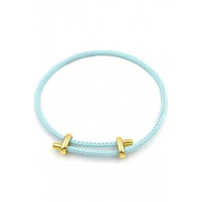 İp Bileklik Ayarlanabilir Model Turkuaz Renkli