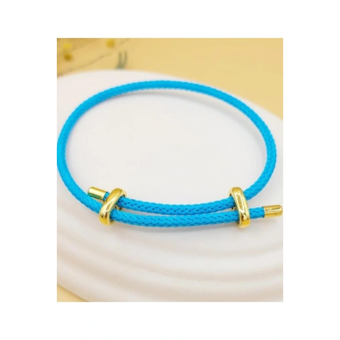 İp Bileklik Ayarlanabilir Model Mavi Renkli