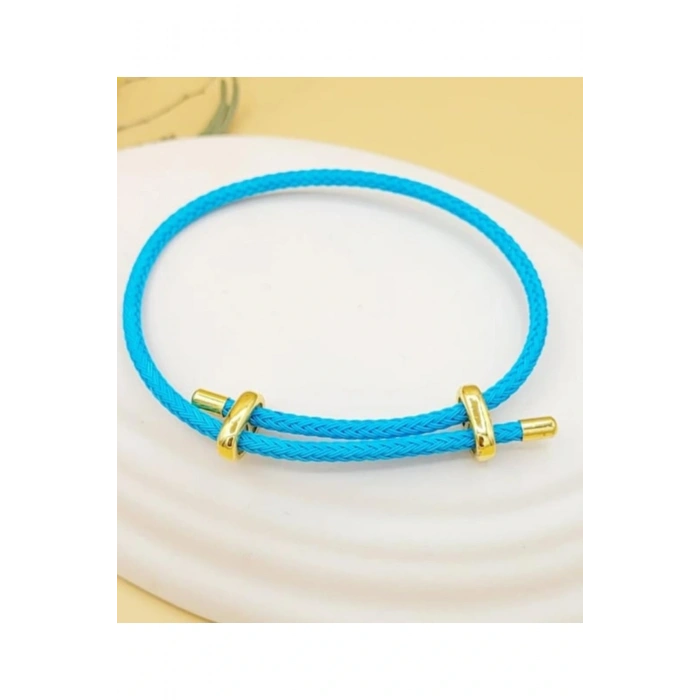 İp Bileklik Ayarlanabilir Model Mavi Renkli