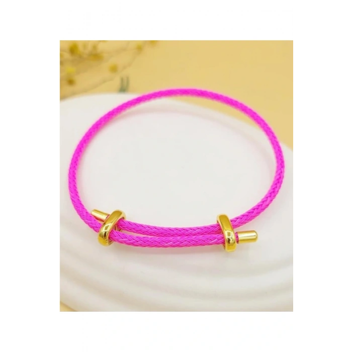 İp Bileklik Ayarlanabilir Model Pembe Renk
