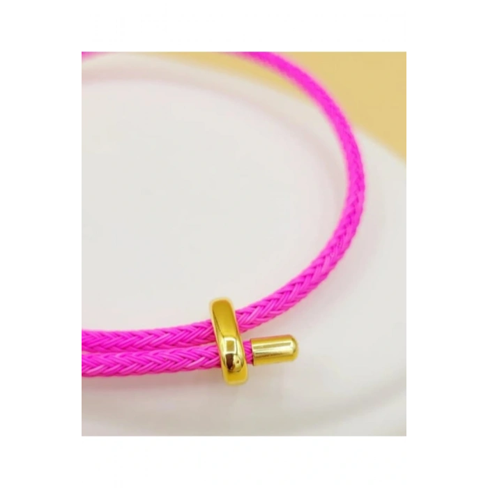 İp Bileklik Ayarlanabilir Model Pembe Renk
