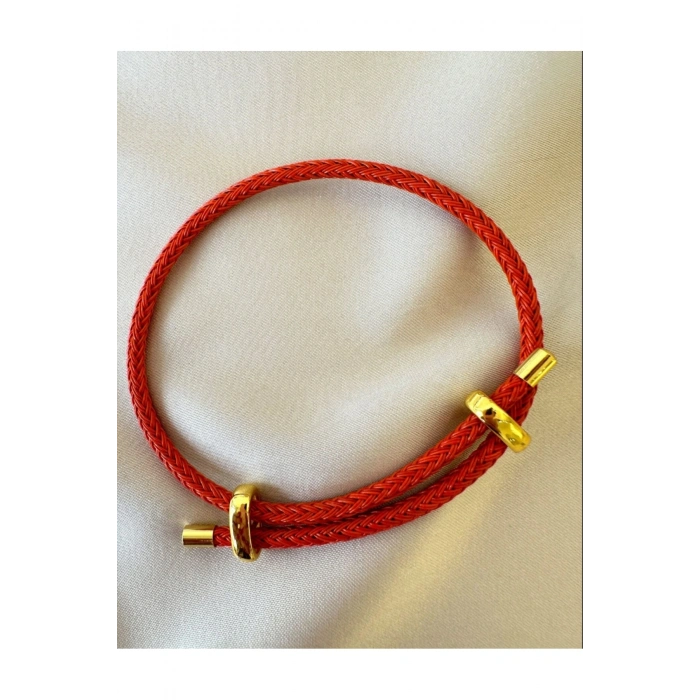 İp Bileklik Ayarlanabilir Model Kırmızı Renk