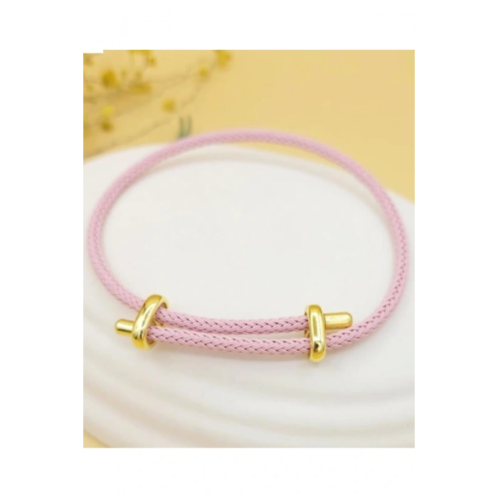İp Bileklik Ayarlanabilir Model Pudra Renk