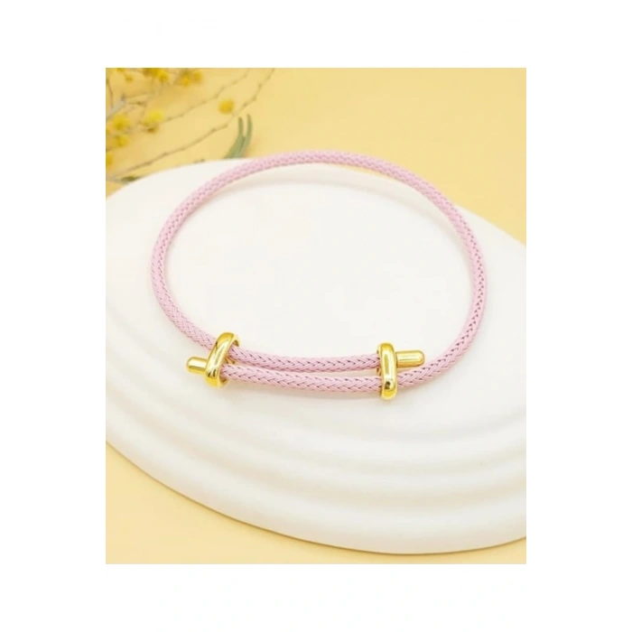 İp Bileklik Ayarlanabilir Model Pudra Renk