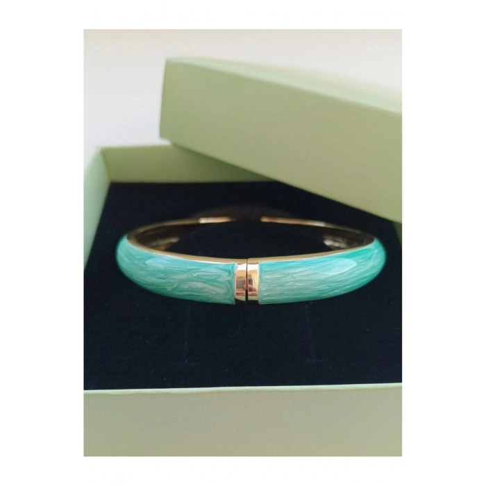 Mineli Mermer Model Mint Yeşili Kelepçe