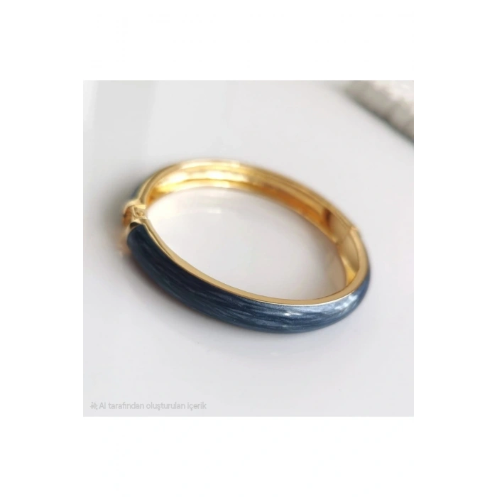 Mineli Mermer Model Lacivert Kelepçe