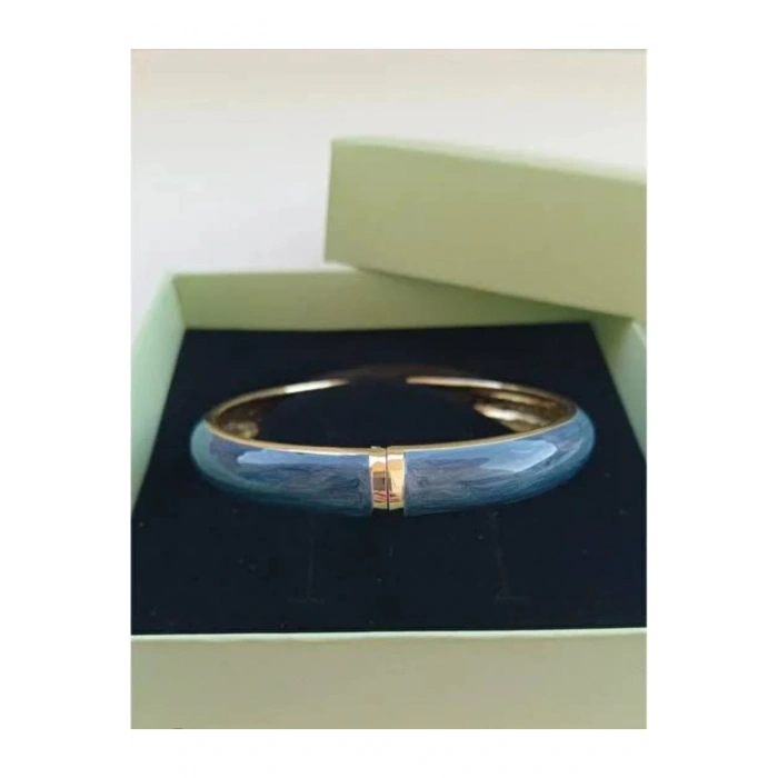 Mineli Mermer Model Lacivert Kelepçe