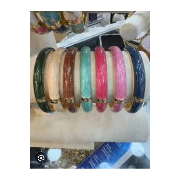 Mineli Mermer Desenli Koyu Pembe Düz Kelepçe